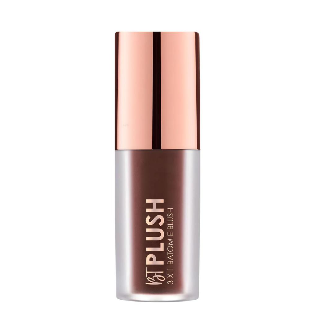 Batom, Blush e Sombra Bruna Tavares Bt Plush 3x1 Cocoa Bps10b