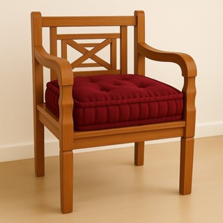 Almofada Futon Turca para Banco e Palhetes de Madeira Tecido Oxford 50X50x12 cm em Oferta na Shopee