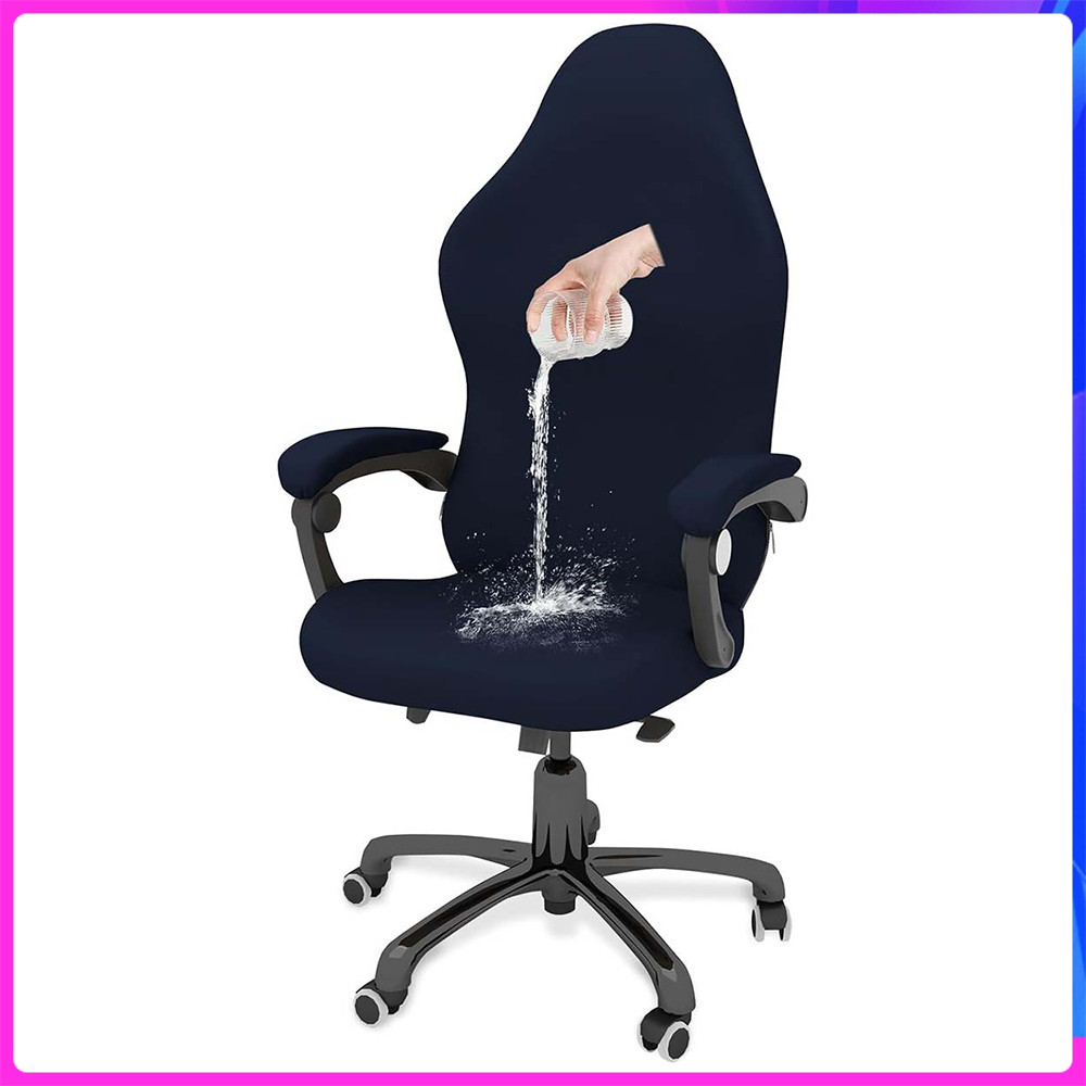 Kit Capa para Cadeira Gamer Azul-marinho Impermeável – 95% Poliéster, Inclui 2 Braços, para Cadeira Giratória