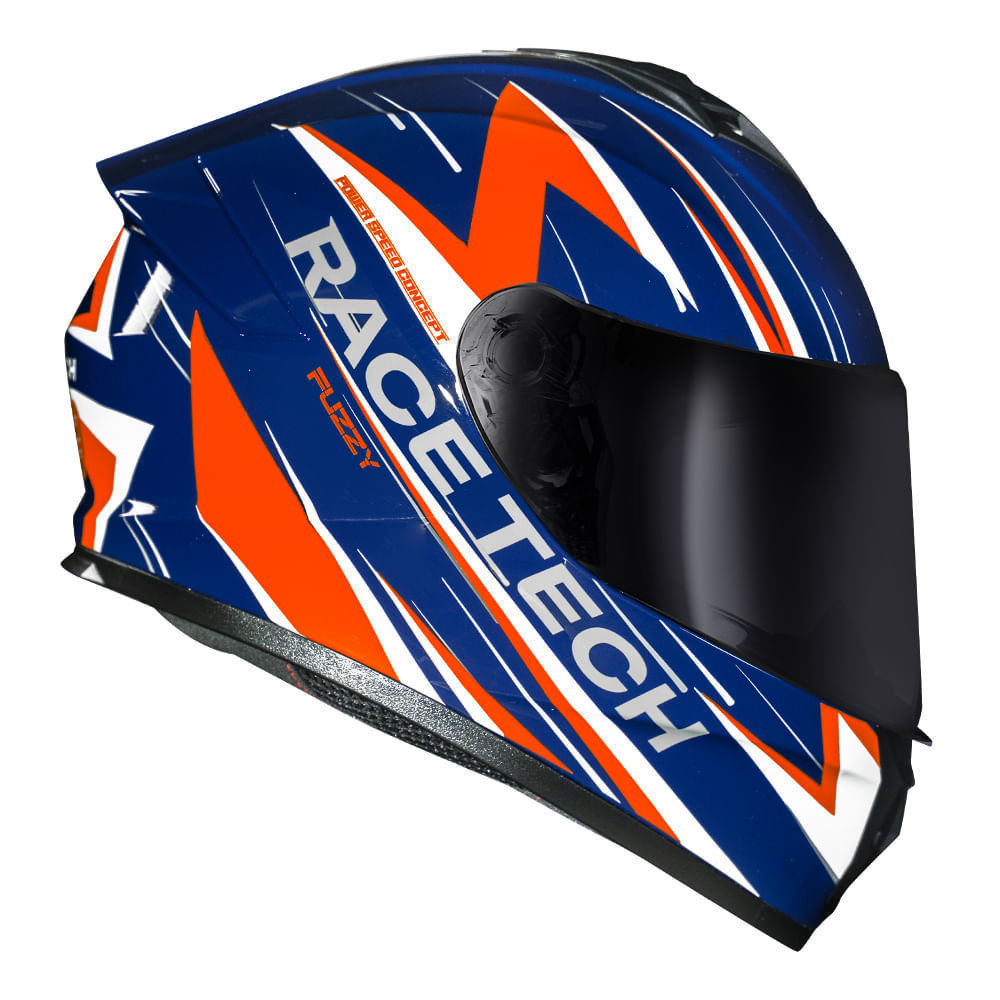 CAPACETE RACE TECH HIT FUZZY LARANJA em Oferta na Shopee