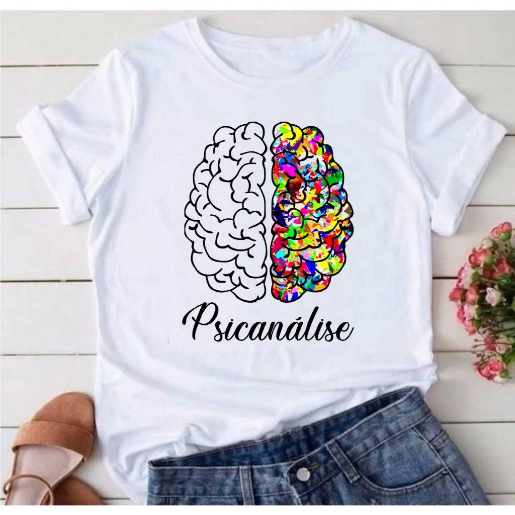 Camisa Psicologia Blusa 34 T-Shirt Camiseta  Blusa Feminina ou Masculina Unissex DR