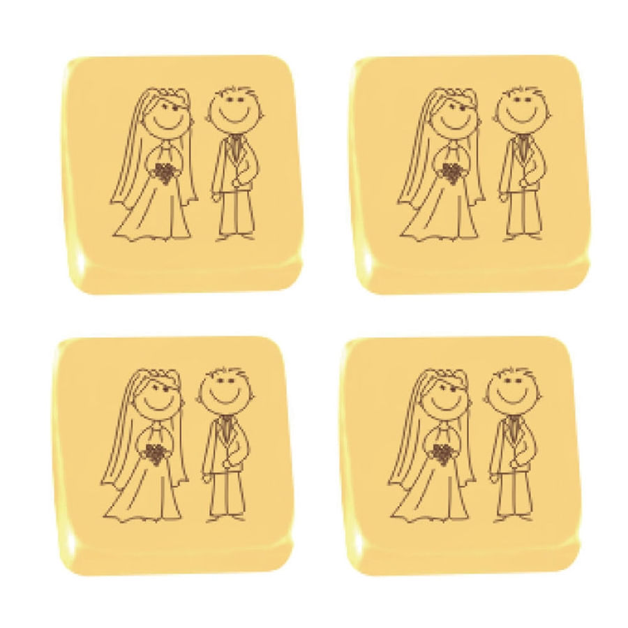 Transfer Chocolate Noivinhos Marrom STALDEN em Oferta na Shopee