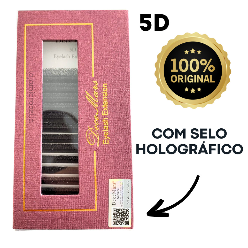 Cílios Decemars W 5D Com Selo Volume Egípcio Extensão Cilios Egipcio Fio a Fio Retenção Fio Adesivo em Oferta na Shopee