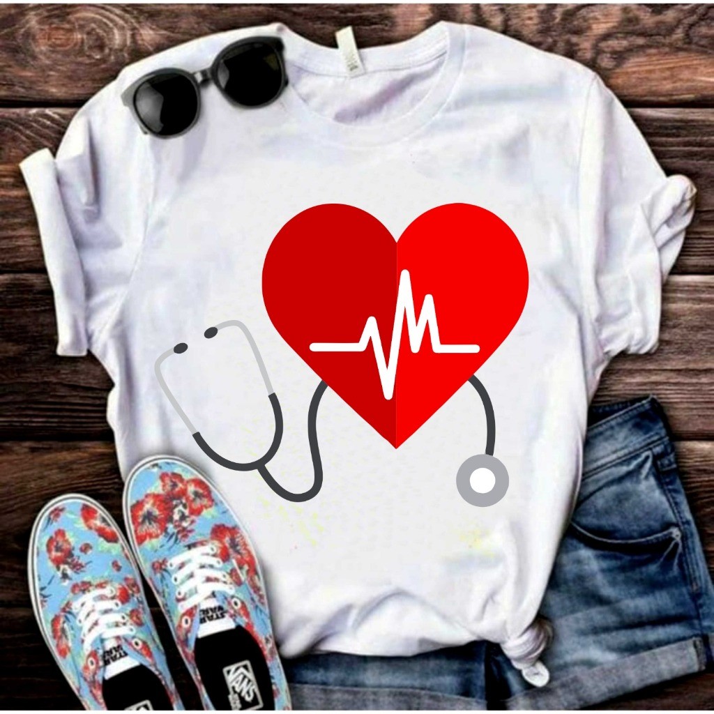 Camisa Tecnico de Enfermagem Enfermeira Enf Blusa 110 T-Shirt Camiseta  Blusa Feminina  Unissex DR