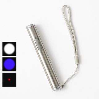 Lanterna 3 em 1 Laser LED UV  Bateria AA Profissional Lanterna pequena lanterna portátil