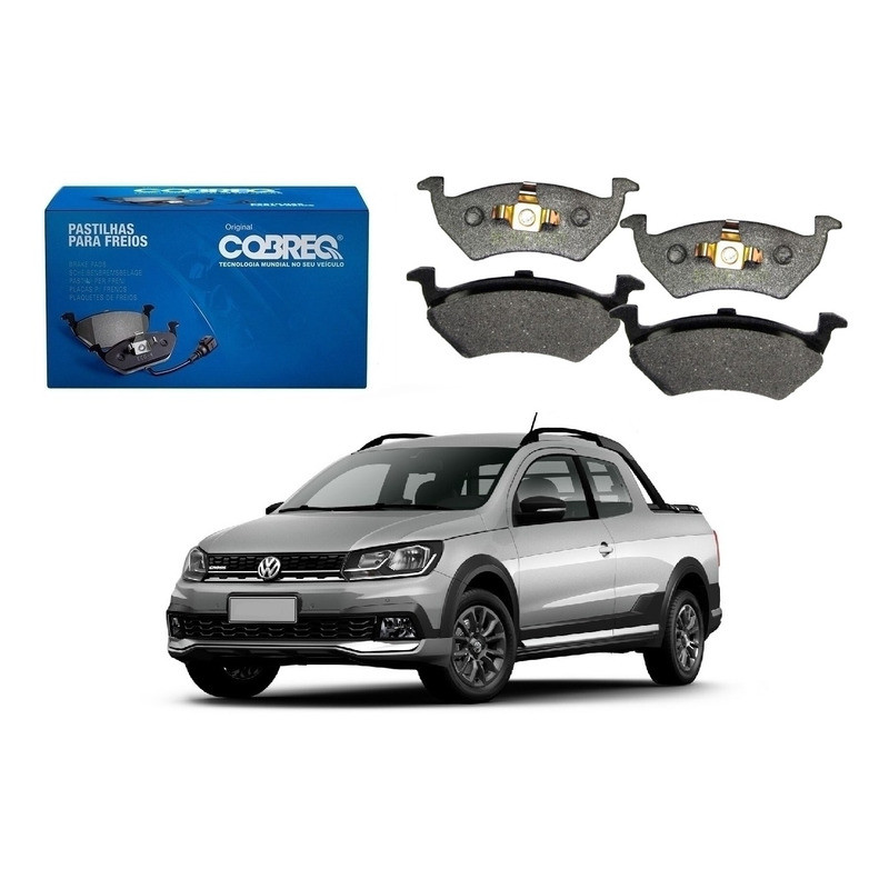 Pastilha Freio Dianteira Saveiro Cross 1.6 2018 A 2020 em Oferta na Shopee