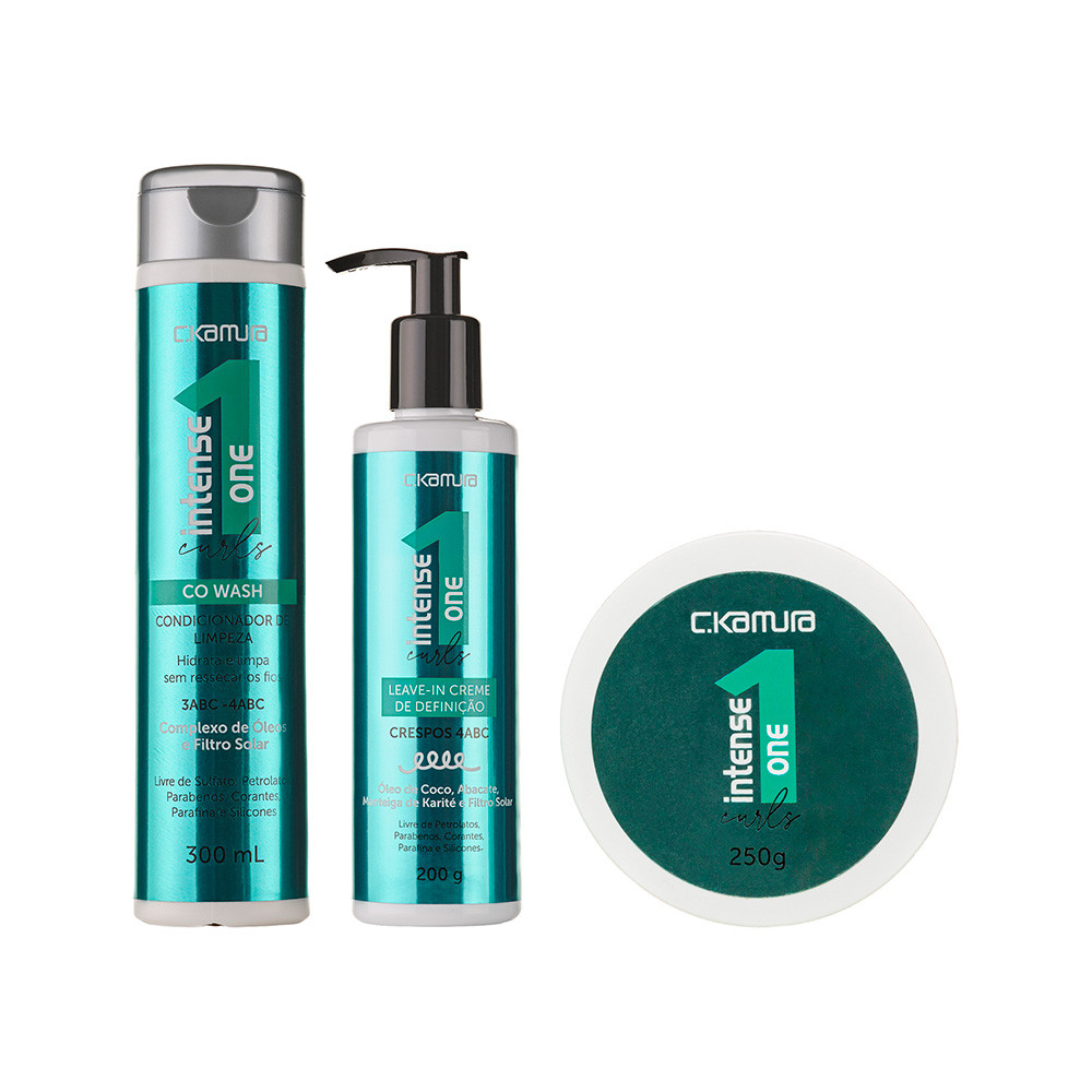 Imagem Kit C.Kamura Intense One Curls 3 em 1