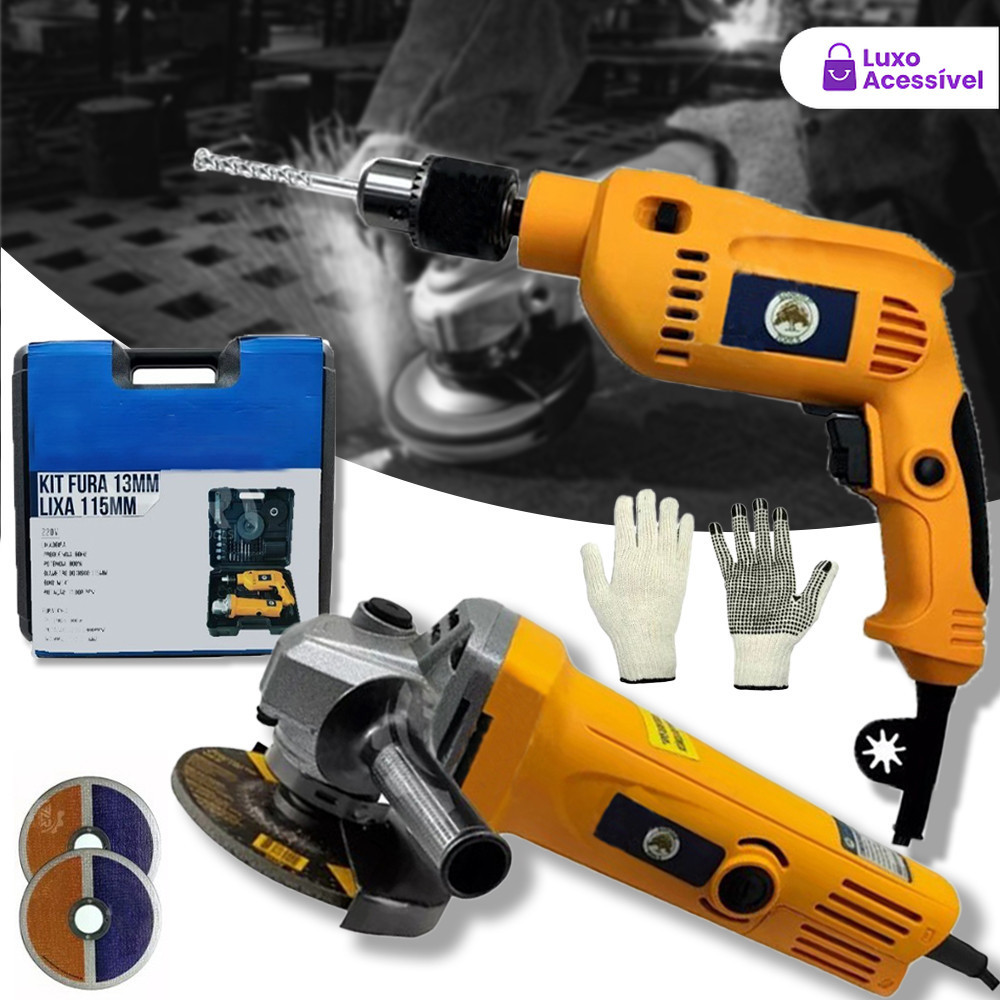 Kit Multifuncional de 25 Peças com Ferramenta Shell SH – Corta e Moere Parafusos, Inclui Lixadeira Completa