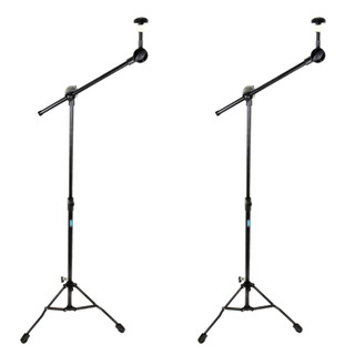 KIT 2 PEDESTAL PRATO DE BATERIA ASK B12G ESTANTE GIRAFA