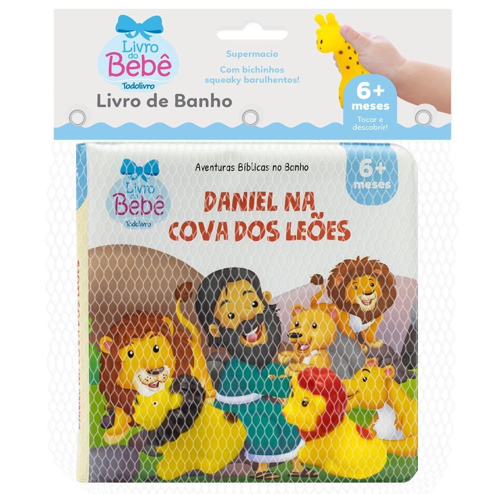 Aventuras Bíblicas no Banho | Daniel na Cova dos Leões | Livro de Banho em Oferta na Shopee