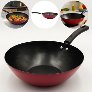 Frigideira Wok Antiaderente Funda Grande 30,5 Cm 3,5 Litros Panela Aço Carbono Não Gruda em Oferta na Shopee