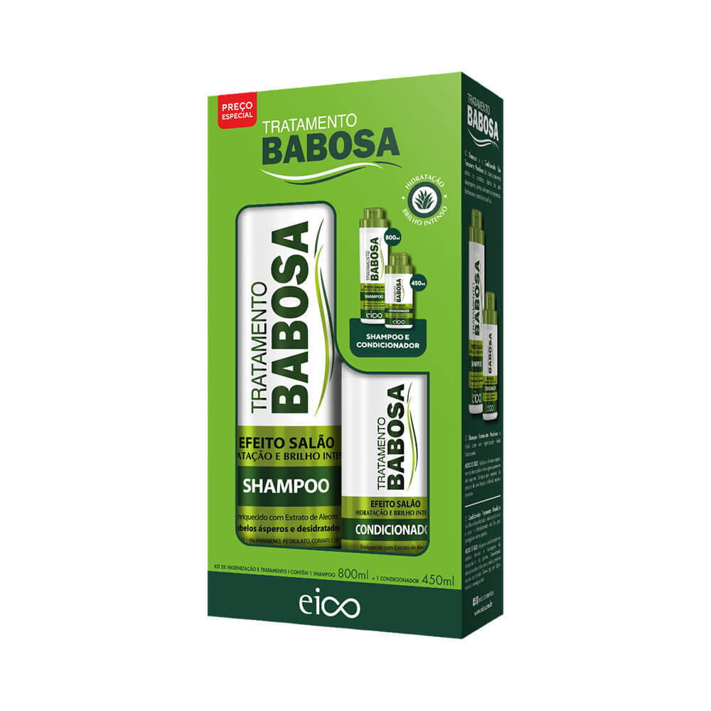 Kit Eico Efeito Salão Babosa 1,25L em Oferta na Shopee