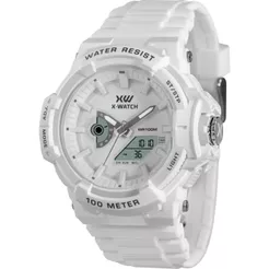RELÓGIO X-WATCH MASCULINO ANADIGI BRANCO XMPPA344 B1BX