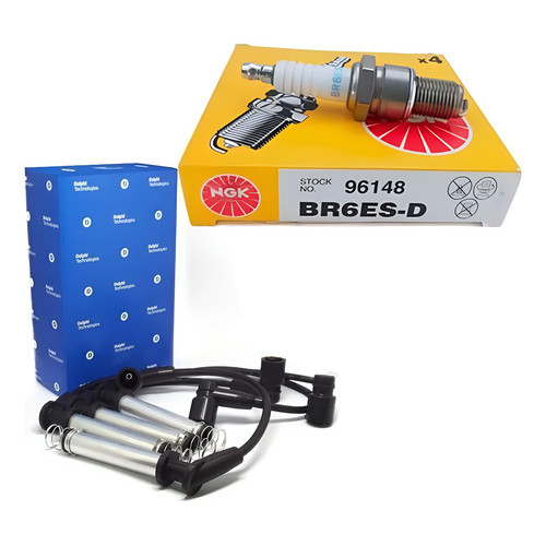 Kit Cabo E Vela Celta 1.0 8v Vhc Gasolina 2001 - Preto