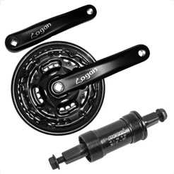 Pedivela Pe de vela Pedal Logan Tipo Shimano Reduzido 170mm 42 34 24 Movimento central Neco 125,5mm