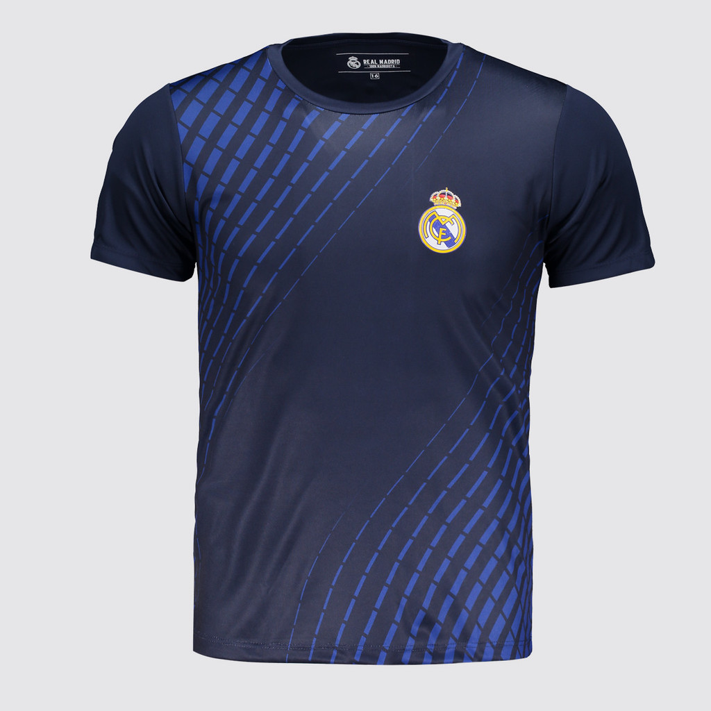 Camisa Real Madrid Dry Fit Juvenil Marinho