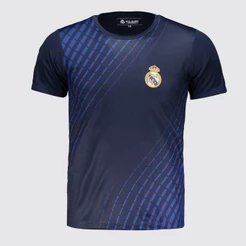 Camisa Real Madrid Dry Fit Juvenil Marinho