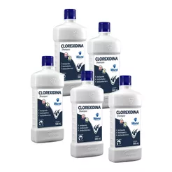 Kit 05 Shampoo Dermatite Clorexidina 500ml - World