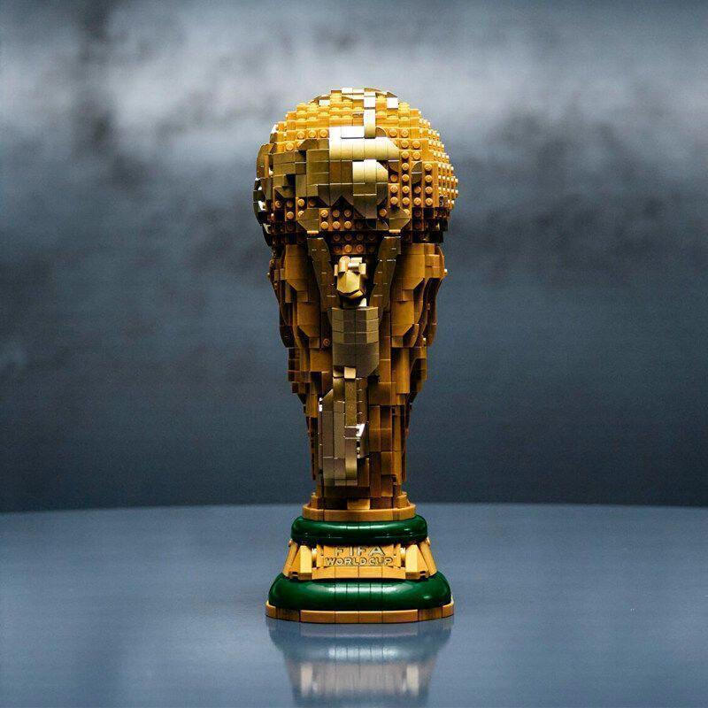 2842 peças de blocos de montar Lego, modelo de montagem do troféu de futebol Hércules da Copa do Mundo, coleção criativa — imagem 2 de 2