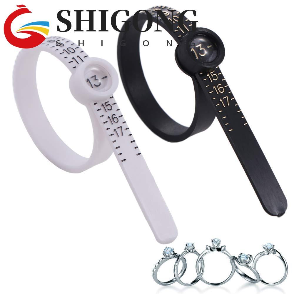SHIGONG Medidor De Dedo Profissional , Régua De Anel , Testador De Tamanho , Ferramenta De Dimensionamento Com Cinto De 