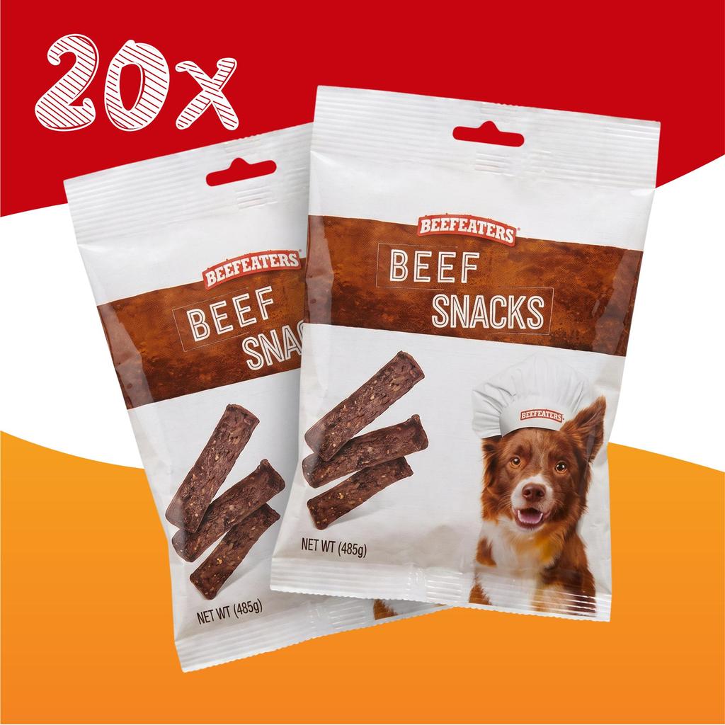 Beef Snacks para Cachorros Petisco de Carne Natural e Saboroso 900g pacote - 20