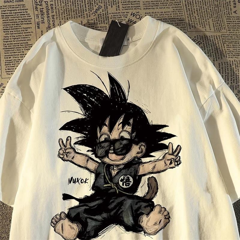 Camiseta Premium 100% Algodão Unissex DRAGON BALL Gola Redonda 100% Algodão Reforçada Estampa Goku Clássico