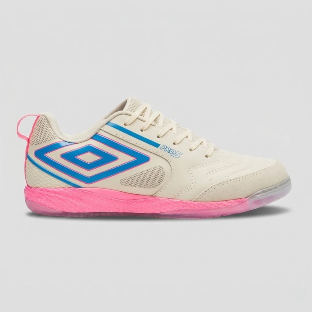 Chuteira Masculina Futsal Umbro Pro 5 Bump Original White