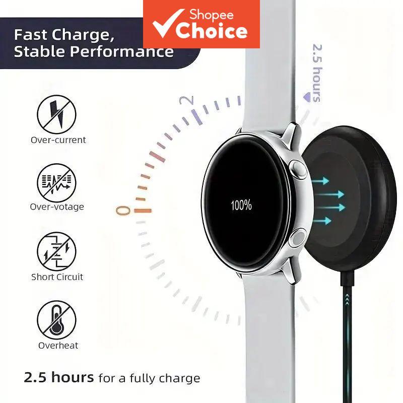 Dock de Carregamento Magnético USB Tipo C, Carregador de Energia para Smartwatch, Compatível com Samsung Galaxy Watch