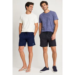 Kit 2 Short Vôlei Liso Confortáveis Polo Wear Sortido