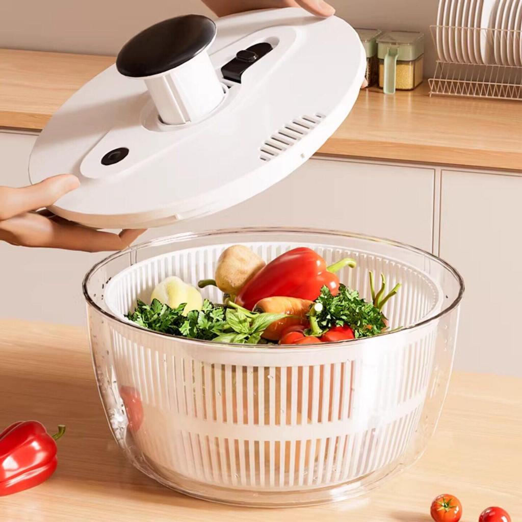 Desidratador de vegetais doméstico tamanho grande secador de salada desidratador frutas vegetais despejo cesta vegetal l