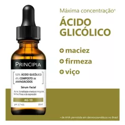 Sérum AG-10 com 9,8% de Ácido Glicólico e 4% de composição de Aminoácidos