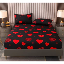 Roupa de Cama Casal 3 Peças/Solteiro 2 Peças Microfibra Estampada premium