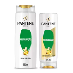 Kit Shampoo Pantene Restauração 350ml + Condicionador 175ml