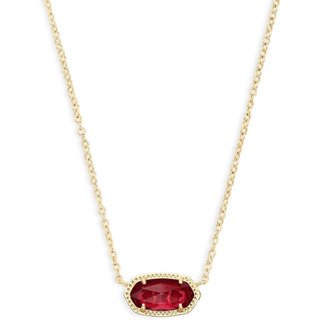 Colar com Pingente Elisa Kendra Scott para Mulheres, Joia de Moda, Banhado a Ouro 14k