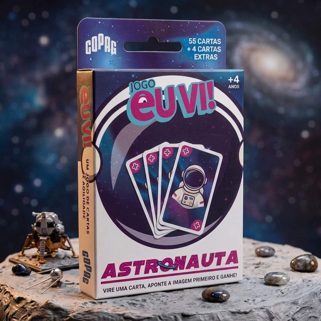 Jogo Eu Vi! Astronauta c/ 55 cartas Copag - 37489 — imagem 2 de 2