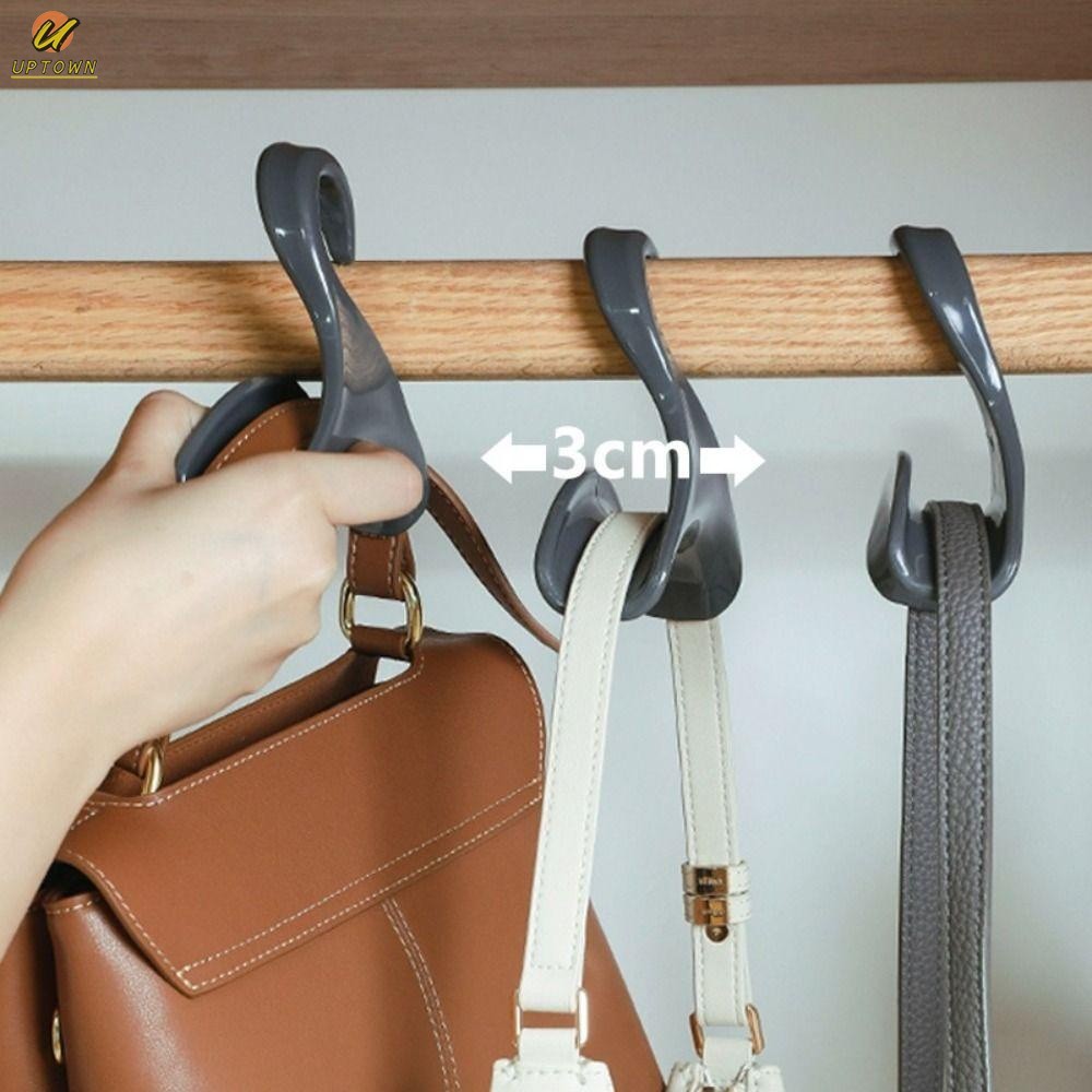 Gancho De Cabide De Bolsa De Plástico-Rack De Armazenamento De Guarda-Roupa Multifuncional Anti-Danos