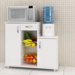 Armário Fruteira para Cozinha Diva 2019 Branco Branco