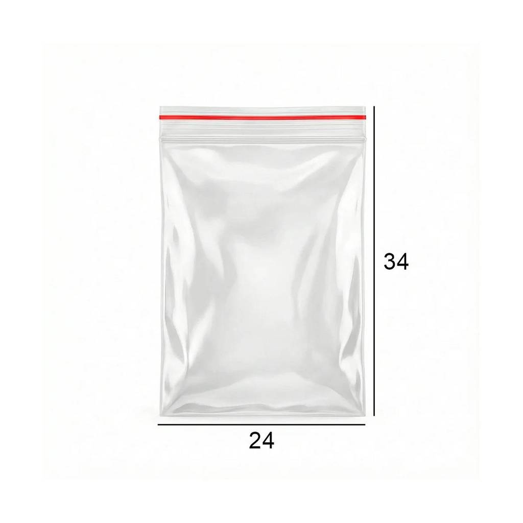Saco Zip multiuso n10 24x34cm transparente 100 unidades Inoven