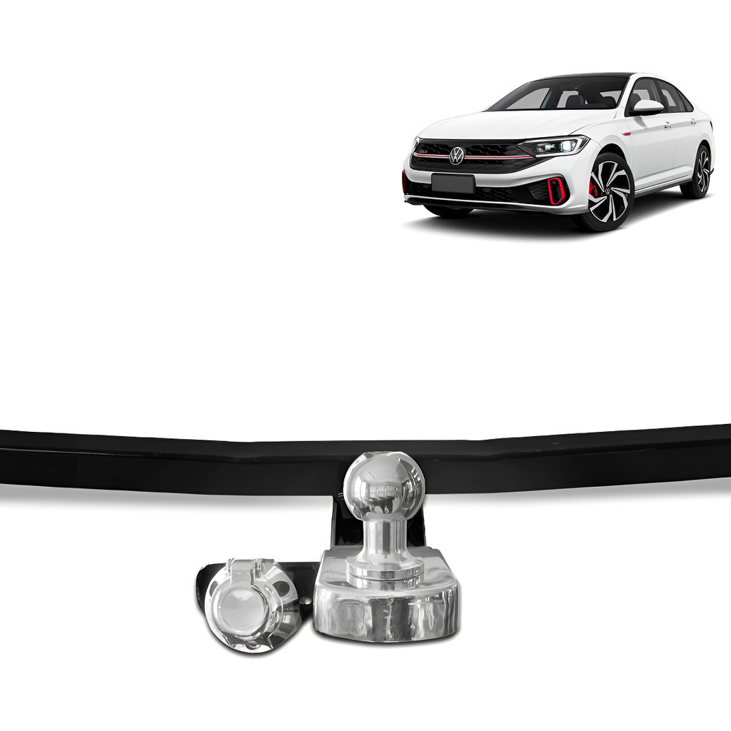 Engate VW Jetta Gli 2019-2025 700Kg Fixo Kit Completo VW5043 Reforçado Inmetro Carretinha Legalizado