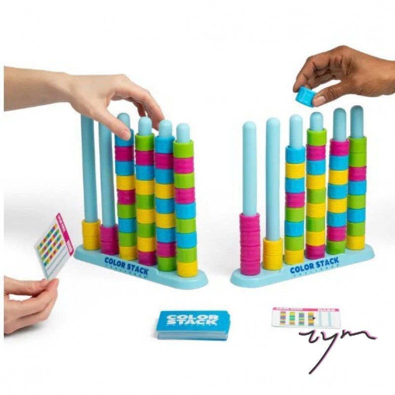 TK Fun Color JengaS Challenge Puzzle Game Para Festa Em Família , Jogo Noturno
