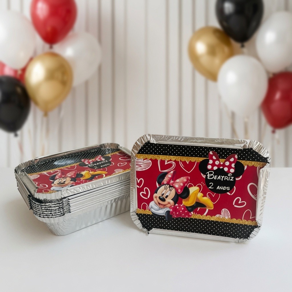 Marmitinha Minnie Personalizada / Lembrancinha de Festa /Aniversário /  Lembrancinha Infantil