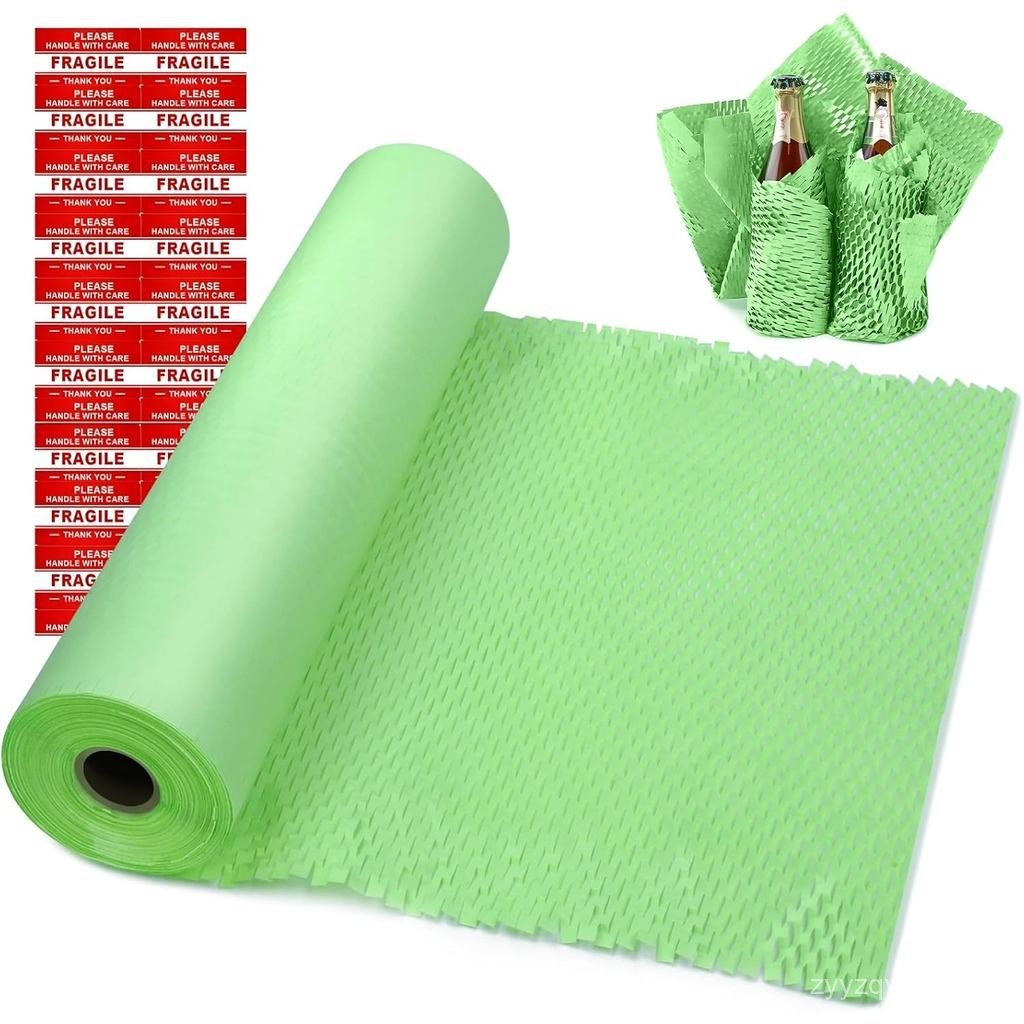 Papel de Embalagem Rosa em Favo de Mel 15"x131' Alternativa Sustentável ao Plástico Bolha para Mudanças/Transporte/Embal
