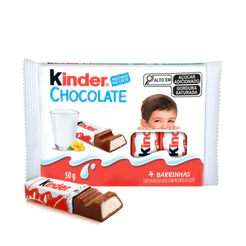 Kinder Chocolate ao Leite 4 Unidades 50g