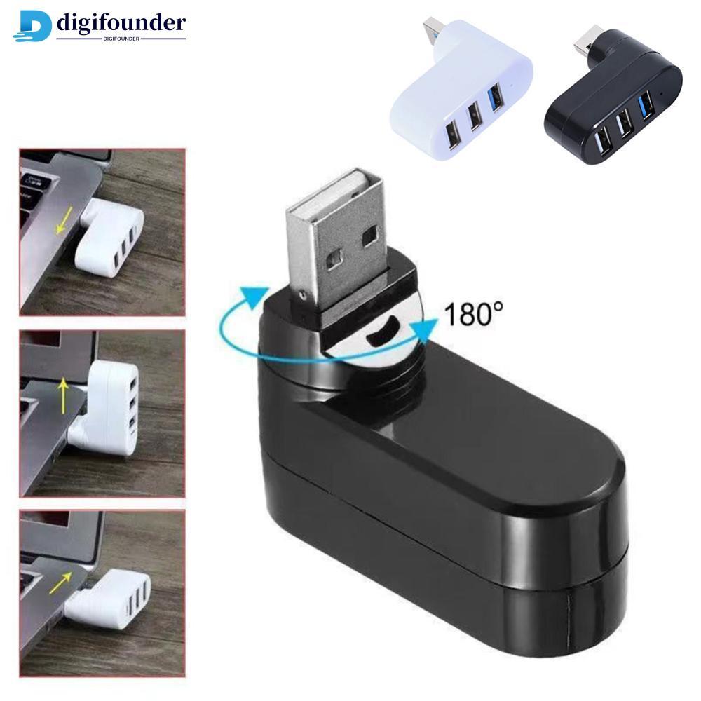 DFR USB 2.0 Hub 2.0 Multi Divisor Rotativo 3 Portas Múltiplo Expansor Mini Acessórios Do Computador G4Q1