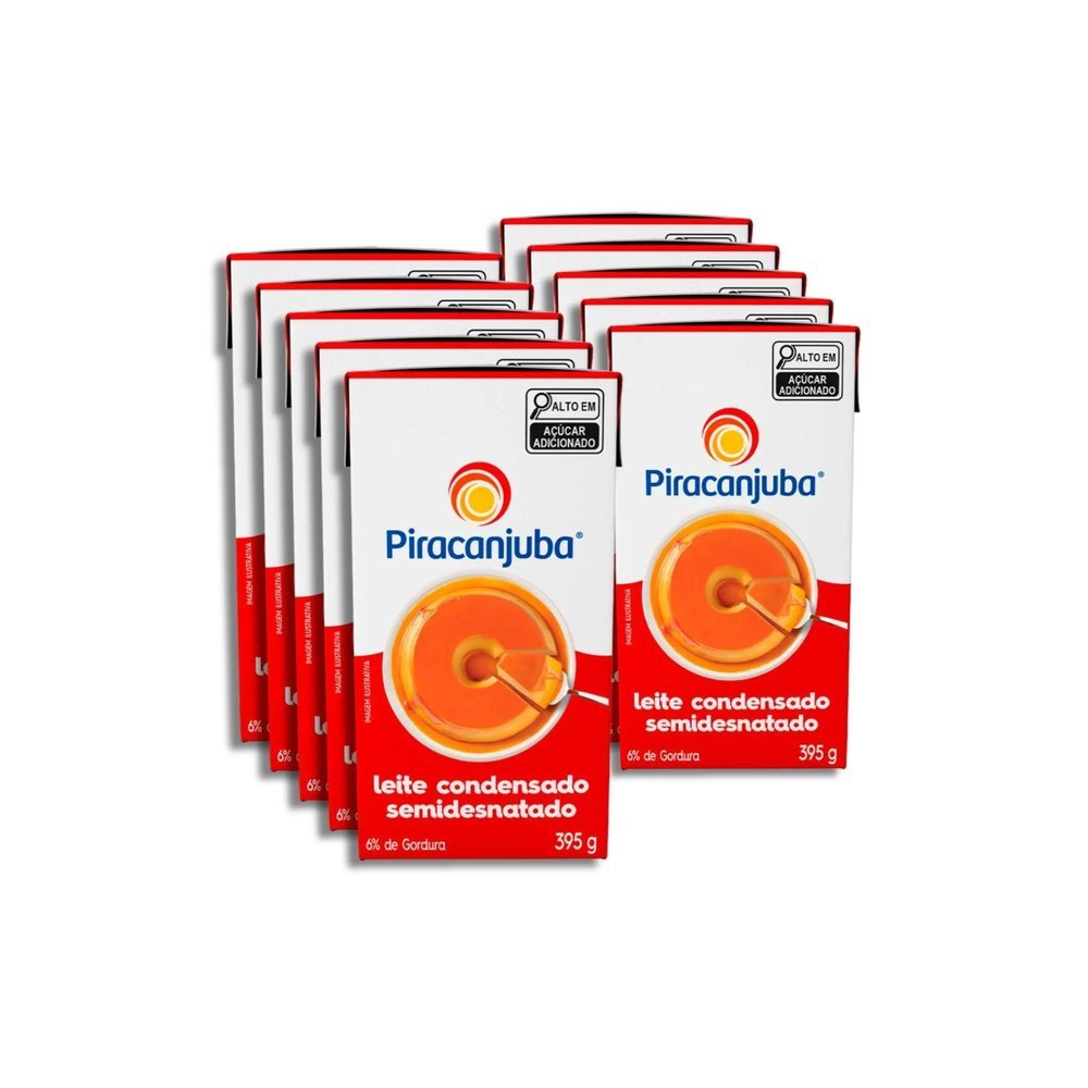 Kit c/ 10 Leite Condensado 395g Piracanjuba