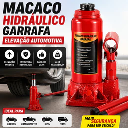 Macaco Hidráulico Garrafa 3 Toneladas Ferramenta Elevação Automotivo