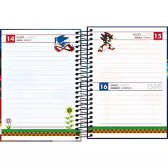 Agenda espiral diária Sonic 2027 Tilibra