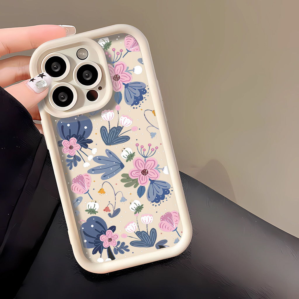 Para Motorola MOTO G86 G06 G85 G64 G54 E15 Pastoral Floral Silicone Embalagem Co