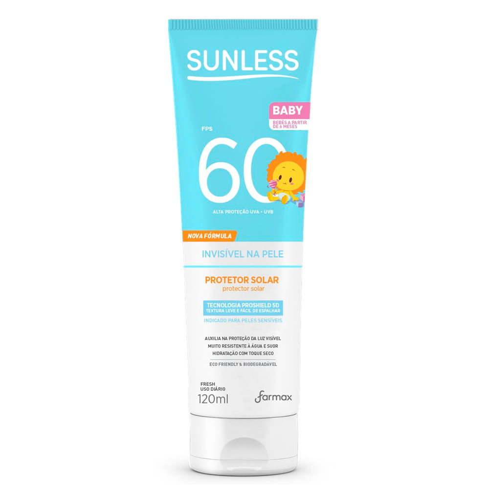 Protetor Solar Sunless Baby FPS 60 - 120g
