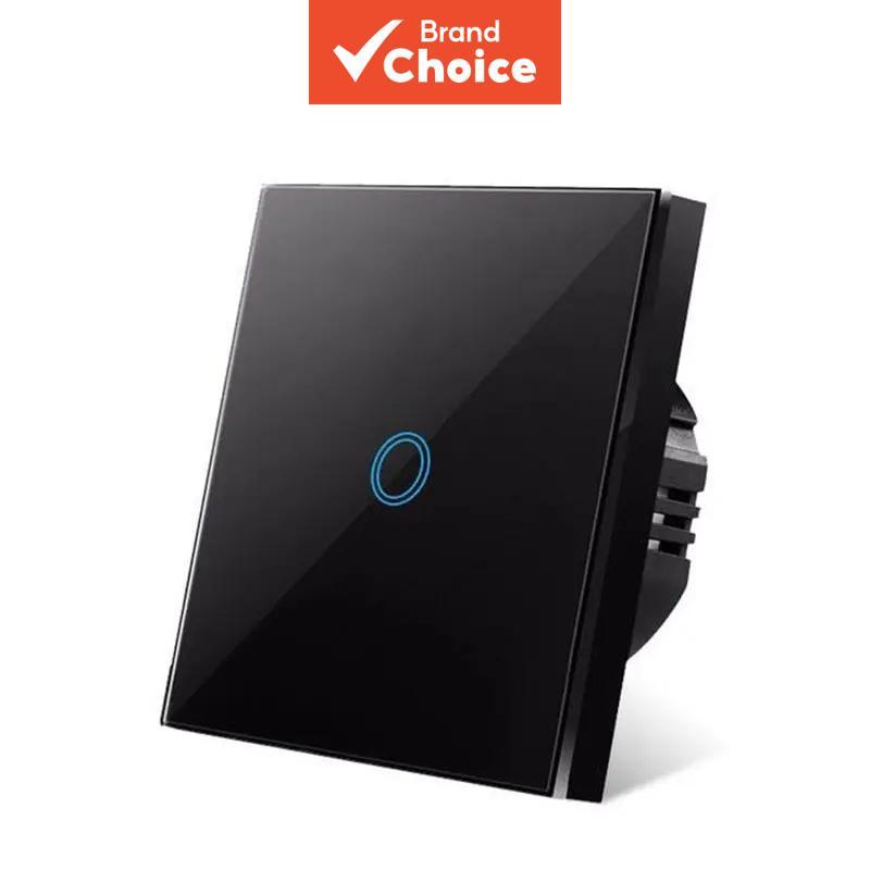Interruptor de Luz de Parede de Vidro Cristal LED Painel Touch 1/2/3 Gang AC100-240V Interruptores de Sensor LED